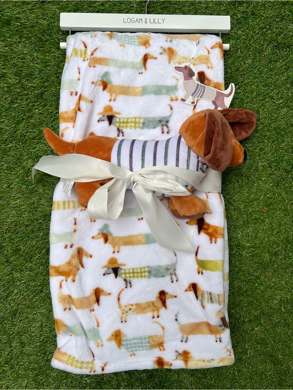 Dachshund Baby Blanket & Plushie Set